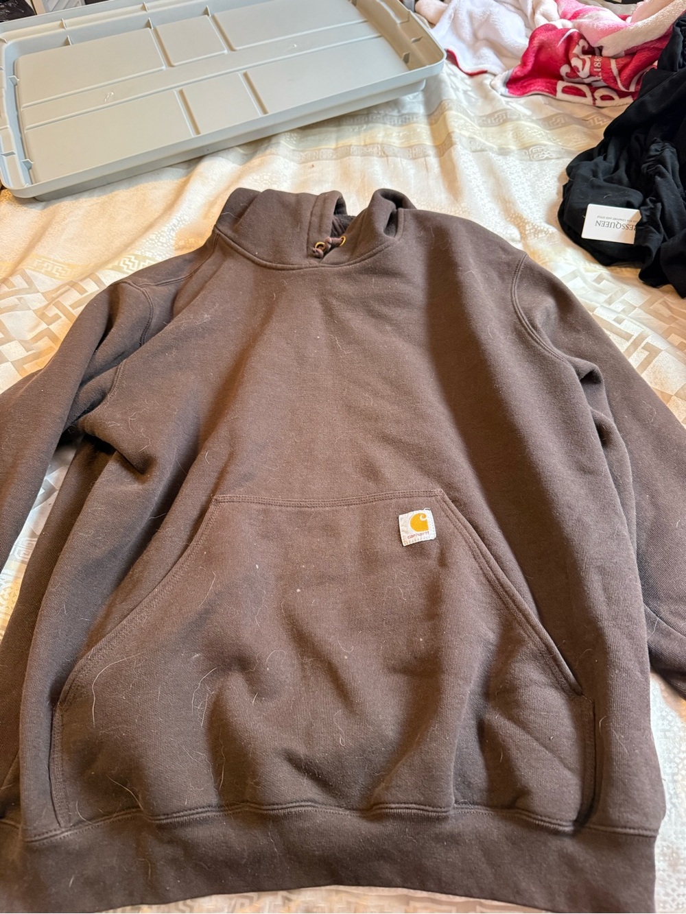 Carhartt Chocolate Brown Pullover Hooded Sweatshirt